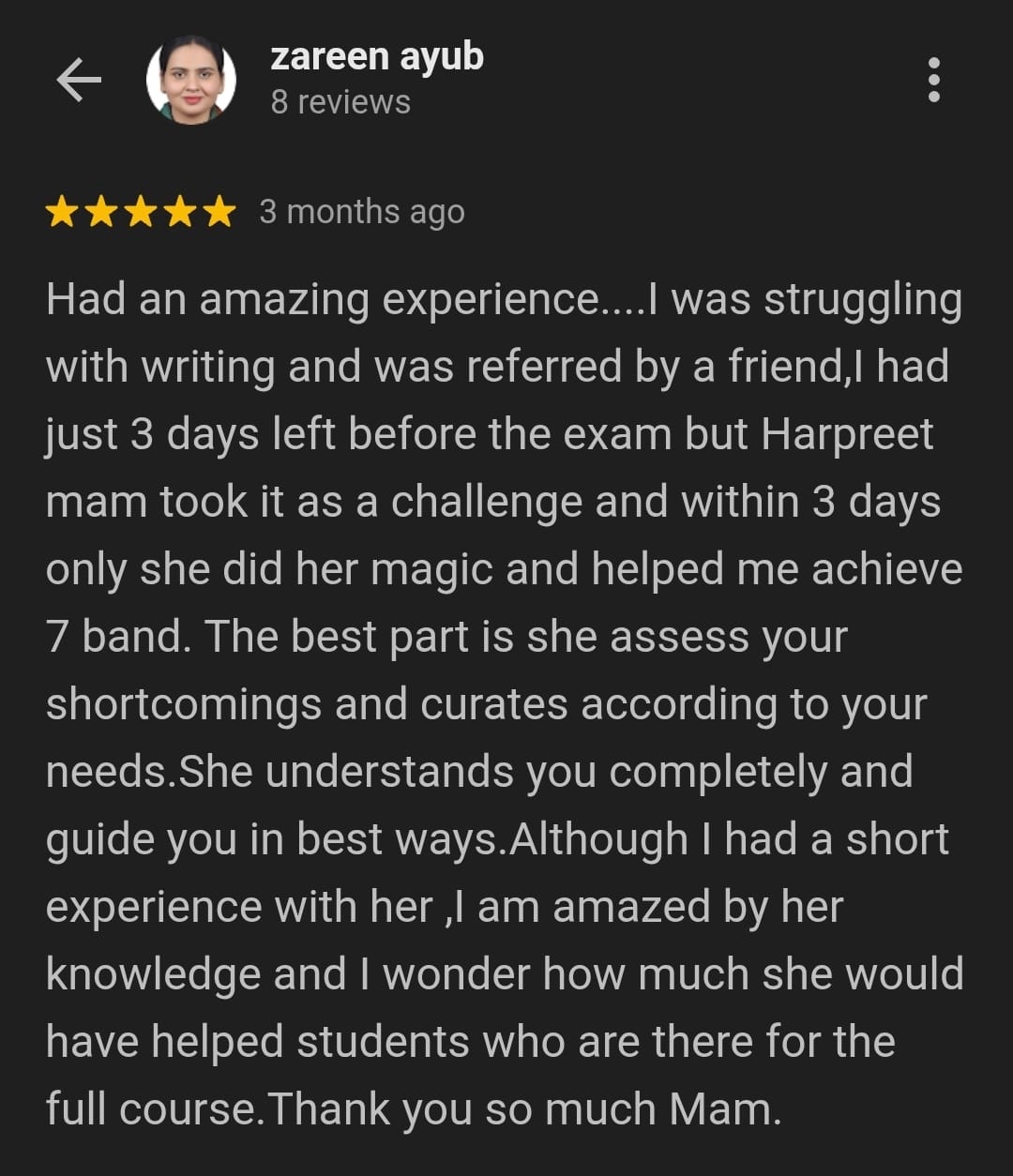 Zareen Ayub Review